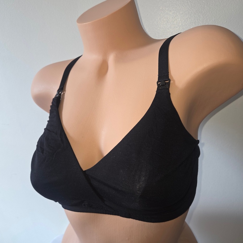 Cosabella Talco Mater Nursing Bra Black Wireless Bralette NEW S